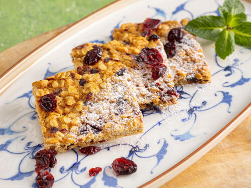 Печенье овсяное с клюквой