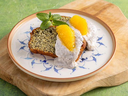 Апельсиновый кекс с маком