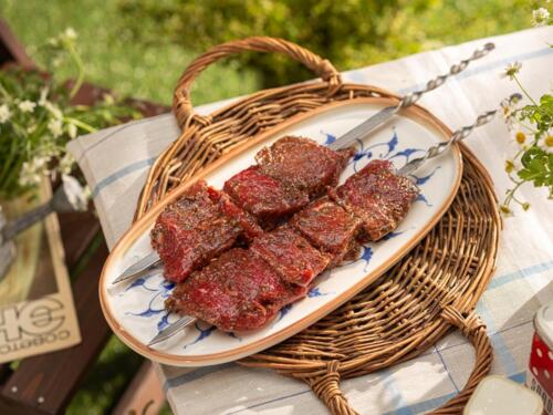 Шашлык из мраморной говядины